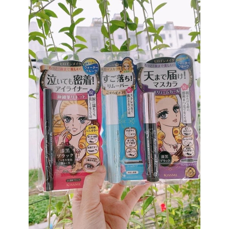 [Chính Hãng] Set Kẻ Mắt Mascara Kiss Me