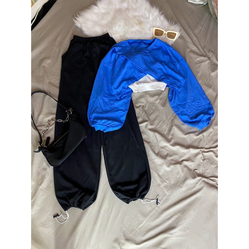 [Mã 11FASHIONSALE1 giảm 10K đơn 50K] [Rẻ Vô Địch]Áo Croptop Dáng Rộng Đắp Chéo BEE Ulzzang (Ảnh thật/Có Sẵn) | BigBuy360 - bigbuy360.vn
