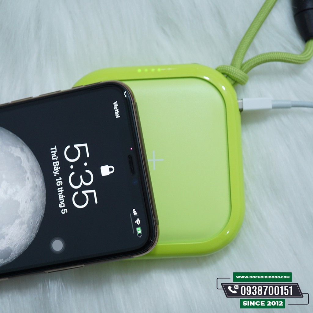 Sạc Dự Phòng Không Dây Mipow CuBe 10000 mAh