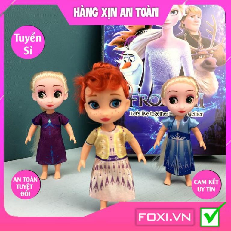 Búp bê Barbie Anna và Elsa Foxi-Đồ chơi công chúa nhân vật hoạt hình đẹp-vui nhộn-dễ thương-sáng tạo-Nhân vật hoạt hình