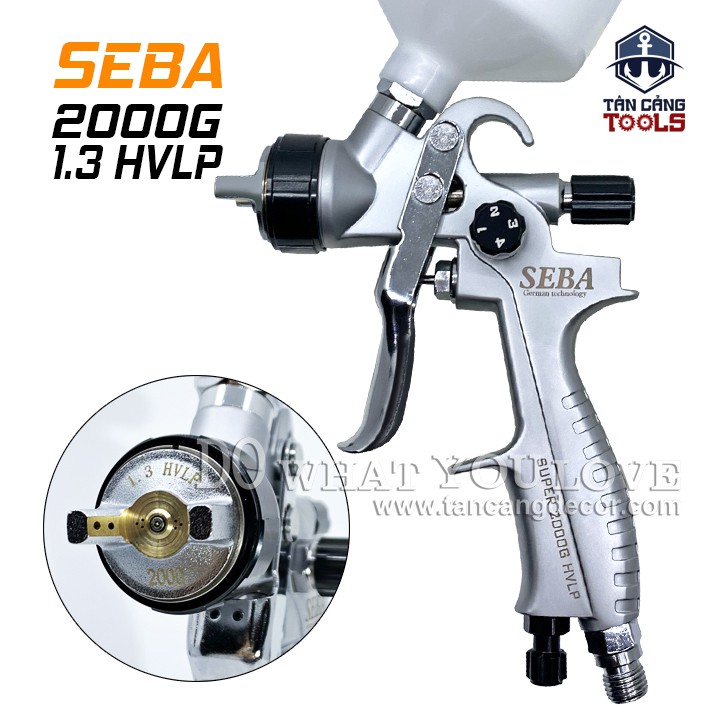 Súng Phun Sơn Seba 2000G 1.3 mm HVLP 600 cc