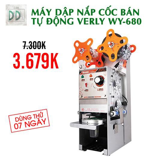 [Sỉ] Máy dập nắp cốc bán tự động WY-680 - Thiết bị máy móc pha chế