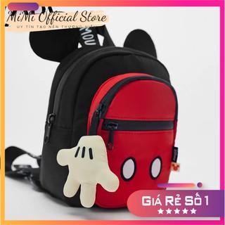 Balo chuột Micky đỏ cho bé trai bé gái Hàng xuất dư xịn