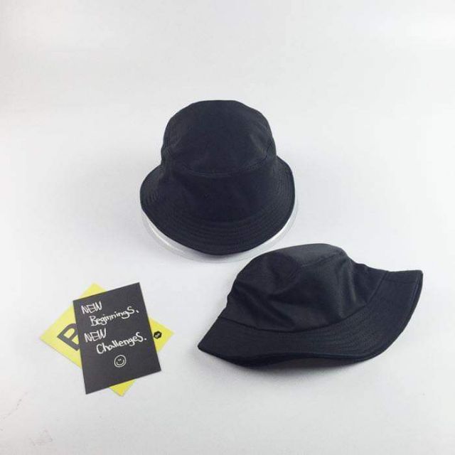 Nón bucket trơn loại đẹp may chỉ 3 vành