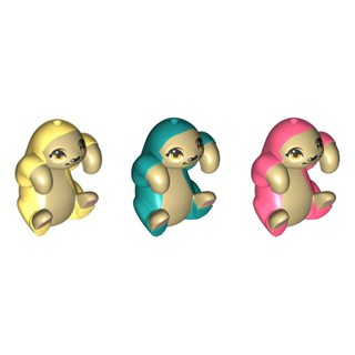 Con lười - Hàng Đồ chơi lắp ráp Iego Animal Sloth với bộ lông màu Vàng/Xanh/ Hồng bb1149pb05