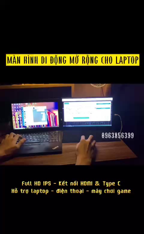 Màn hình di động IPS FHD/2.5K/4K Type C HDMI - Portable Monitor máy tính, điện thoại, máy chơi game | BigBuy360 - bigbuy360.vn