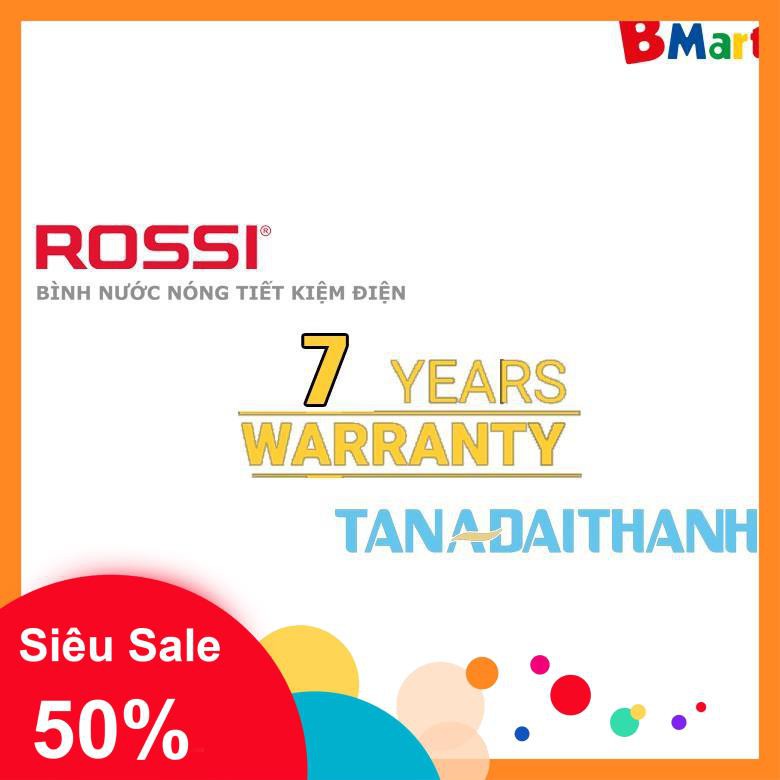 Bình nóng lạnh Rossi Amore RA15SL | RA20SL | RA30SL ngang 15L/20L/30L, Chính hãng, BH 7 năm, Tân á đại Thành  - BM NEW