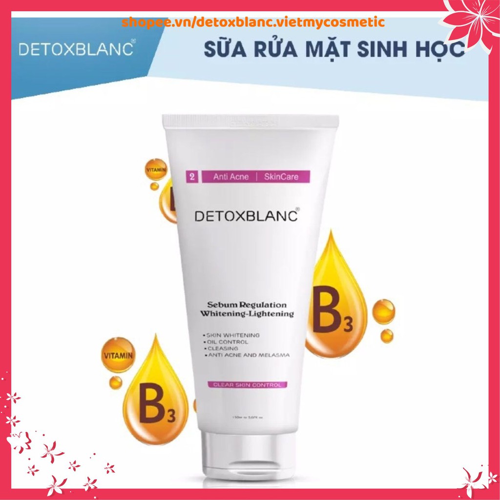 🔥🔥🔥Sữa rửa mặt sinh học Detox BlanC Clear Skin Control🔥🔥🔥 (150ml) (detoxblanc.vietmycosmetic)