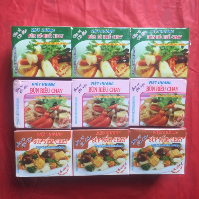 Súp chay các loại ( phở, bún riêu, bún bò, súp nấm)