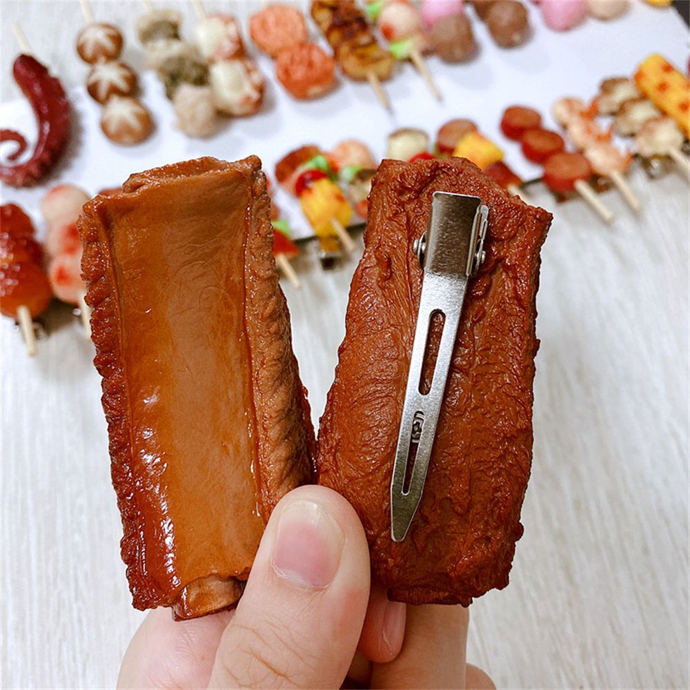 Kẹp tóc hình thức ăn 3D dễ thương thời trang cho nữ