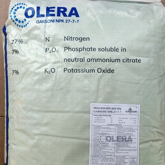 1KG-Phân bón NPK 27-7-7TE nhập khẩu chất lượng cao, bón cho nhiều loại cây