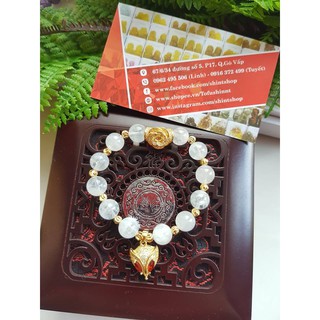 Vòng tay mặt trăng thiết kế mix charm mỹ ký cao cấp hồ ly vàng