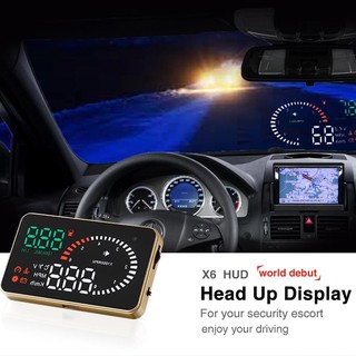 Thiết Bị Hiển Thị Tốc Độ Lên Kính Lái Hud X6-Obd2