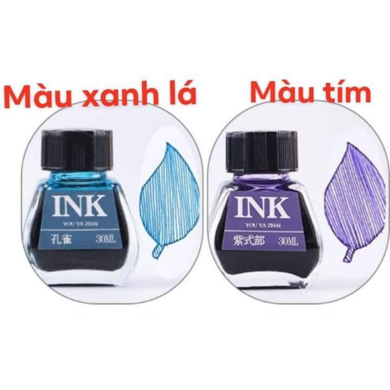 Bút lông bơm mực, mực ink loại tốt