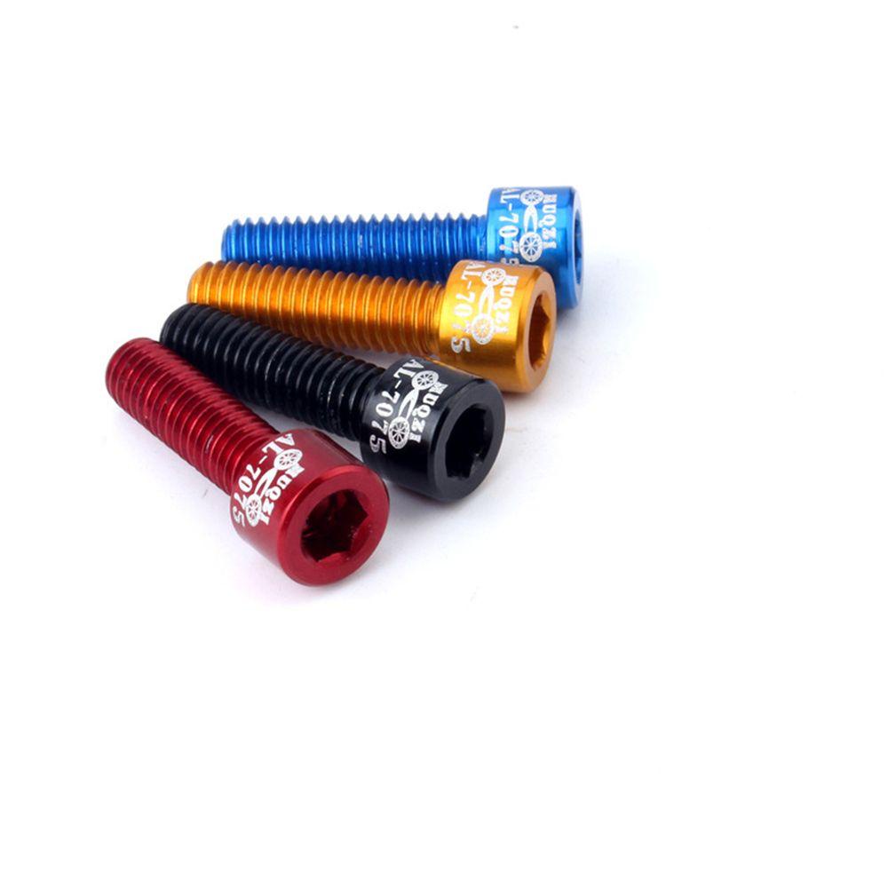 MELODG Bộ 4 Ốc Vít Hợp Kim Nhôm Nhiều Màu Cho Xe Đạp
