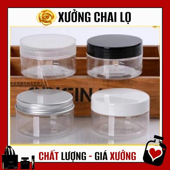 Hủ Đựng Kem ❤ TOP GIÁ RẺ ❤ Hũ nhựa pet 100g đựng mỹ phẩm, thực phẩm, đồ khô, ngũ cốc