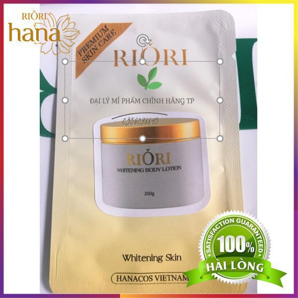 Kem Body Trắng Da RIORI Whitening Body Lotion - Gói Test. Làm mềm mịn và trắng da tự nhiên an toàn HM22