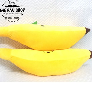 GỐI ÔM CHO BÉ LOẠI LỚN 80CM MẨU CHUỐI MẶT CƯỜI KÈM QUÀ TẶNG