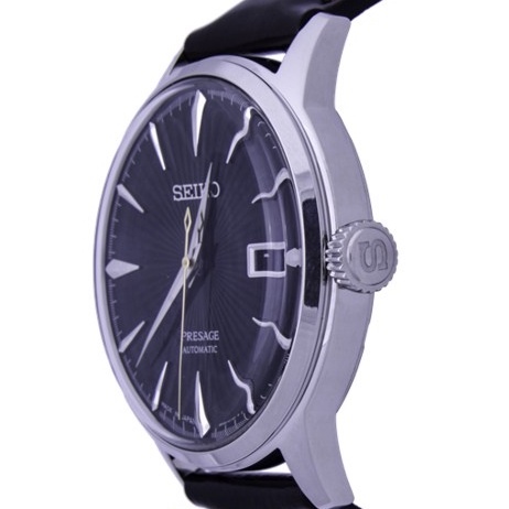 Đồng hồ cơ nam Seiko SRPD37J1 kính Hardlex chống xước, chống nước 5 ATM. dây da thời trang cao cấp chính hãng Nhật Bản