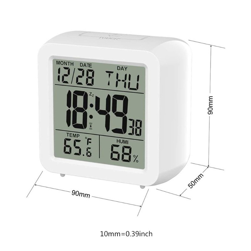 kiss Hot Clock Calendar Alarm Clock Thermometer and Hygrometer Monitor Meter