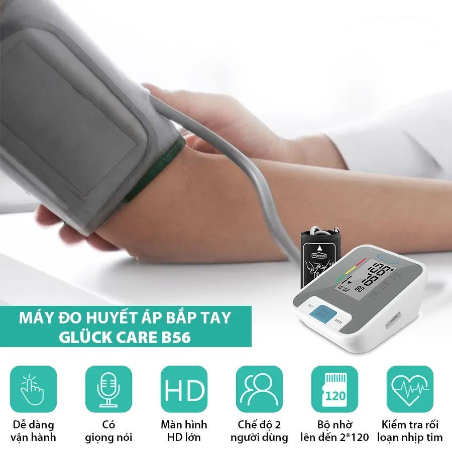 Máy Đo Huyết Áp Bắp Tay Gluck Care - B56