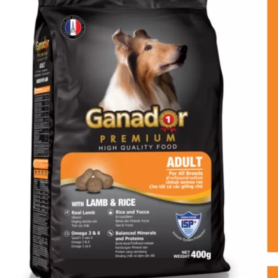 HN.Thức ăn viên cao cấp Ganador Adult cừu gạo gói 1,5kg - Dành cho chó trưởng thành (hanpet 210)