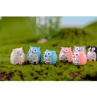 ❤❤Cú Mèo Ú Tròn Dễ Thương❤❤  Phụ Kiện Trang Trí Tiểu Cảnh Sen Đá, Terrarium, Decord Mô Hình, Nhà Búp Bê