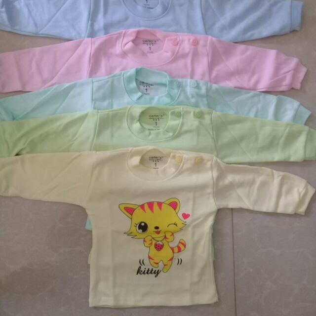 5 áo nỉ cotton cúc vai