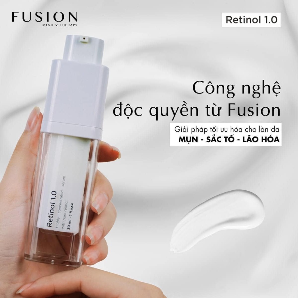 [CHÍNH HÃNG] Retinol Fusion 1.0 Sáng Da, Giảm Nếp Nhăn, Se Khít Lỗ Chân Lông 30ml