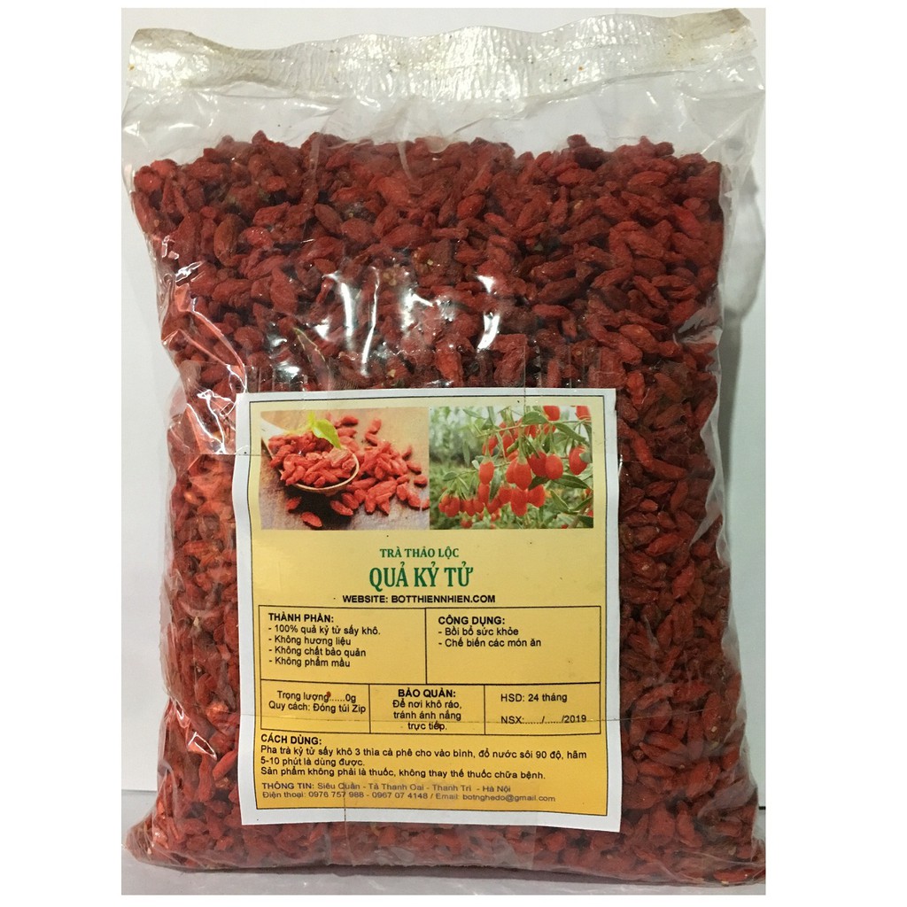 1kg Quả Kỷ Tử sấy khô chất lượng cao   - có tặng quà - MSố 003