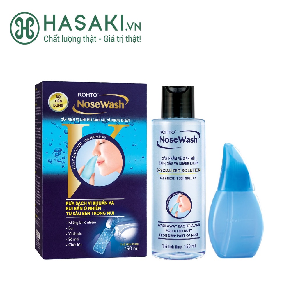 Bộ Sản Phẩm Vệ Sinh Mũi ROHTO NoseWash 400ml