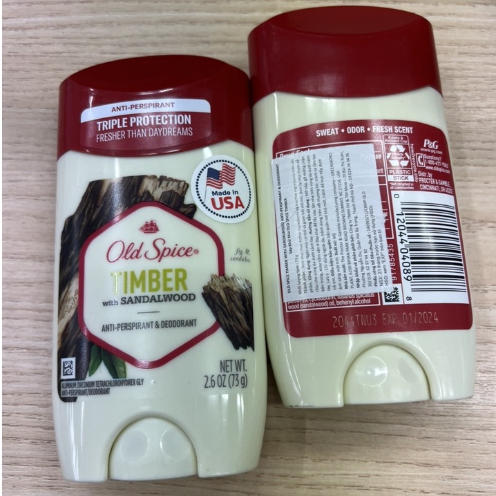 ✅ Lăn Khử Mùi Old Spice Timber 73g