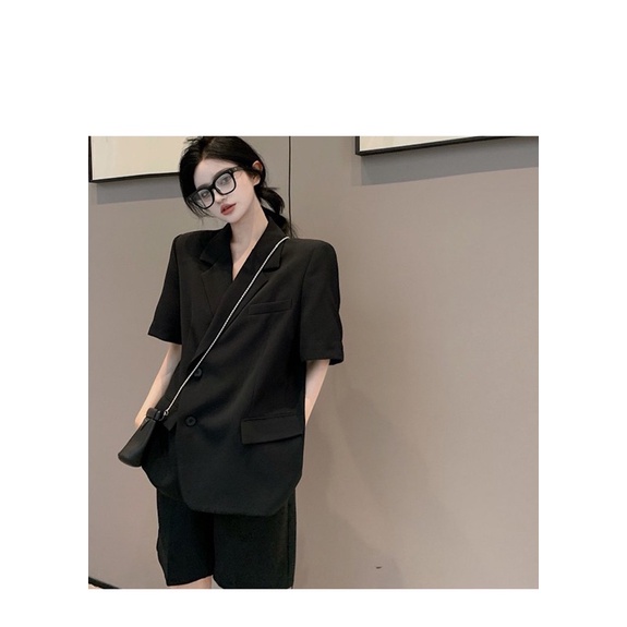 Set áo blazer quần đùi suông mẫu mới 2021