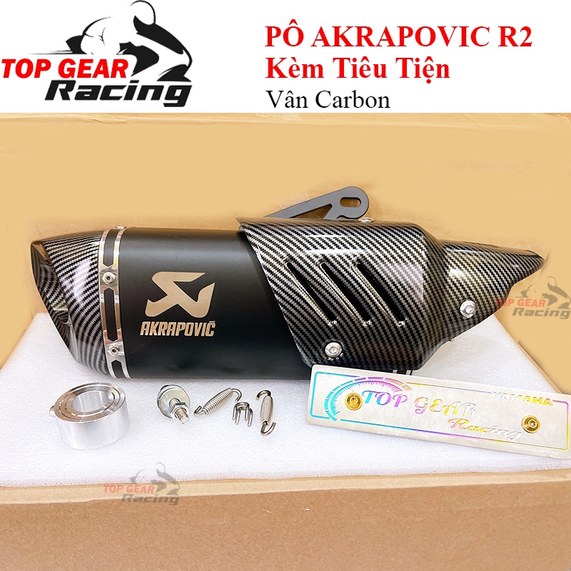 Pô Akrapovic R1 v2 Mới 2022 Kèm Tiêu Tiện CNC Akrapovic R2