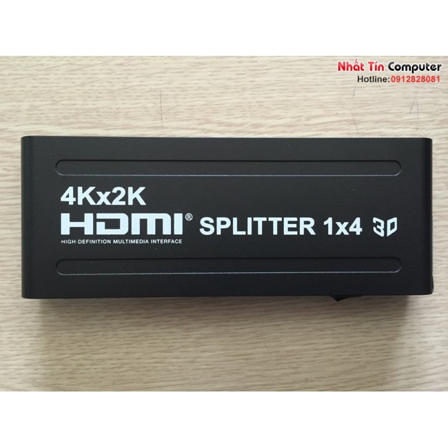 Bộ chia HDMI 1 ra 4 cổng 3D, 4K*2K - HDMI splitter 1 x 4 Chính Hãng OMEGA HDSP4