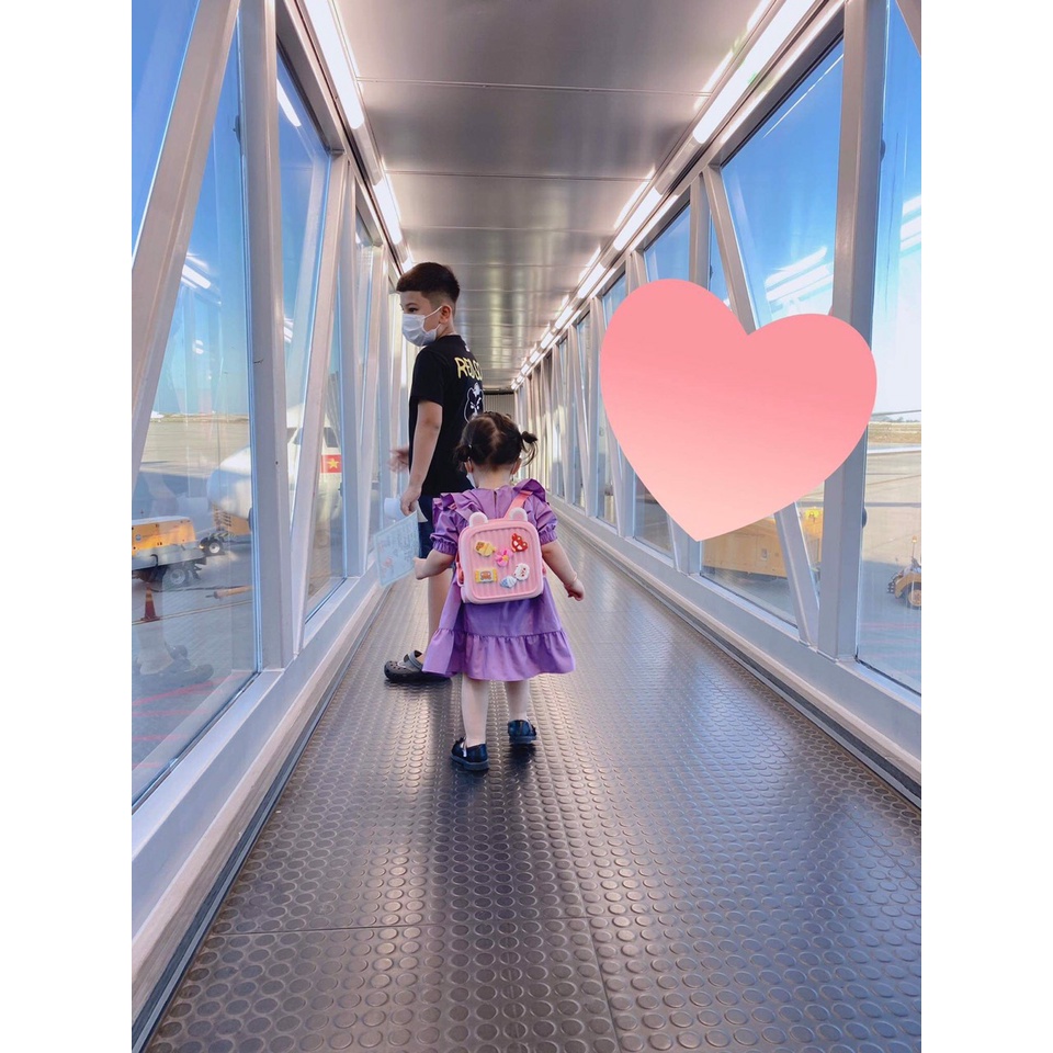 Váy công chúa bé gái màu tím violet, váy babydoll dáng xòe ngắn tay cho bé 1-2-3-4-5-6-7-8-9-10 tuổi - kèm ảnh thật Myla