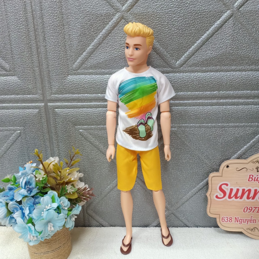 Búp Bê Nam Ken Cao 30cm Kèm Quần Áo Và Dép Giá Tốt