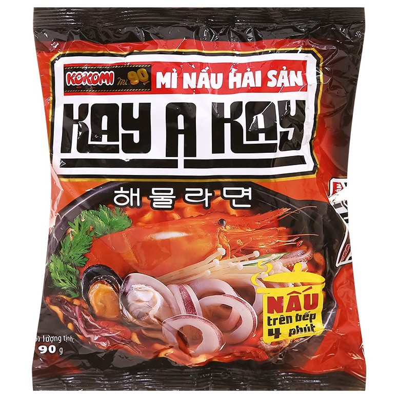 COMBO 5 Gói mì nấu Kay a Kay Kokomi 90g vị hải sản