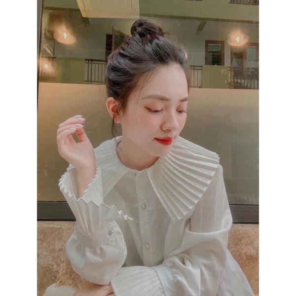 BÁN SỈ ÁO SƠ MI DẬP LY CÚC NGỌC CHO NỮ