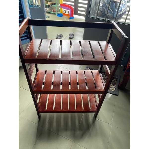 Kệ 3 tầng gỗ tự nhiên 60cmx90cm, sâu 30cm