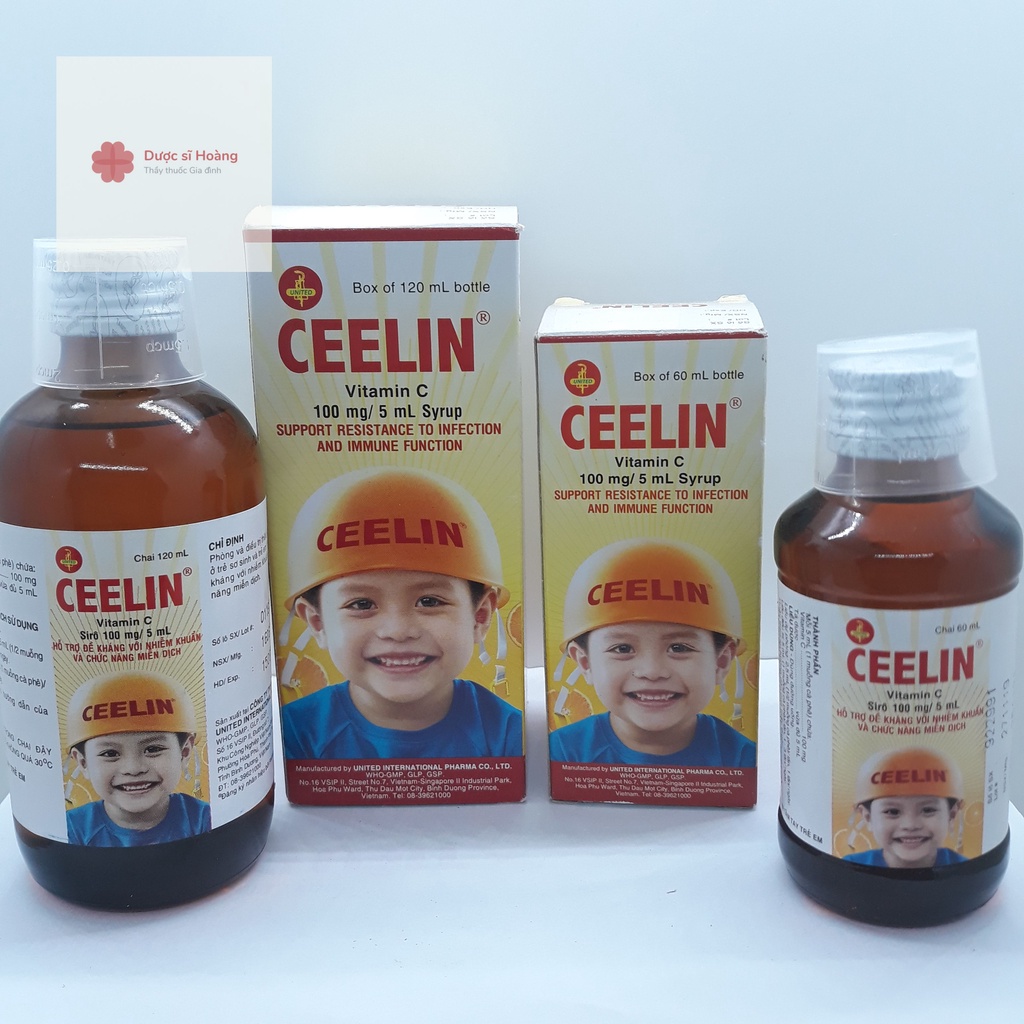 Ceelin Siro Vitamin C tăng sức đề kháng với nhiễm khuẩn