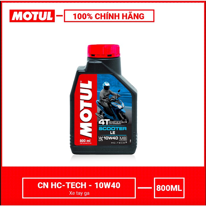 [Motul Chính Hãng] Nhớt xe tay ga cao cấp MOTUL SCOOTER LE 10W40 800ml - NKLUBE