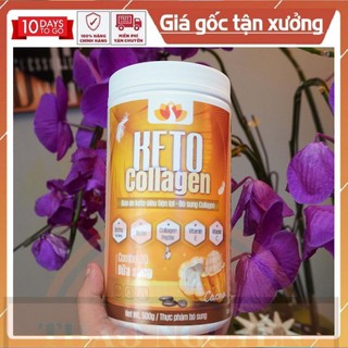 1 Hộp KETO COLLAGEN 500gr – Giảm cân nhanh, an toàn, tại nhà, low carb das -Tặng thước dây đo eo.