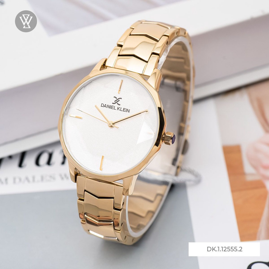 Đồng Hồ Quartz Nữ Daniel Klein WATCHSTORE DK.1.12555.2 Mặt Kính Khoáng 34mm, Dây Kim Loại, Vỏ Thép Không Gỉ