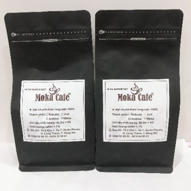 Cà phê thượng hạng  Robusta Natural Daklak 500 gr -  Moka cafe