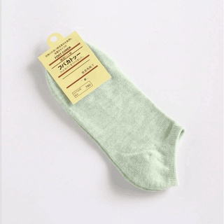 Tất vớ nữ cổ ngắn chất cotton trơn nhiều màu basic
