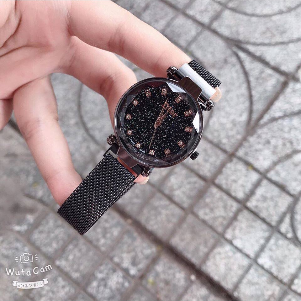 Đồng hồ thời trang nữ DIOR DI1 mặt tròn dây lưới nam châm siêu đẹp