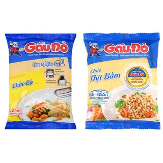 Combo 5 gói Cháo thịt bằm Gấu Đỏ gói 50g