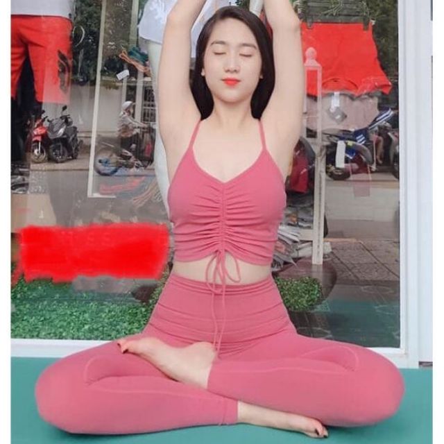 set bộ đồ tập gym yoga thể thao nữ siêu xinh