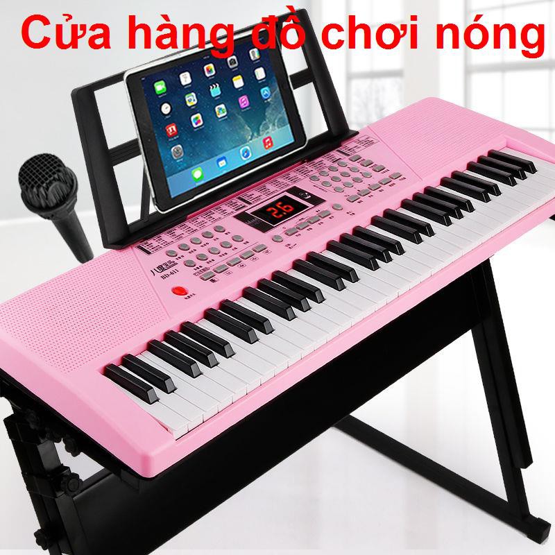 Đàn piano điện tử 61 phím thông minh dành cho người lớn mới bắt đầu chơi trẻ em bé trai và gái nhạc cụ đồ đa chức